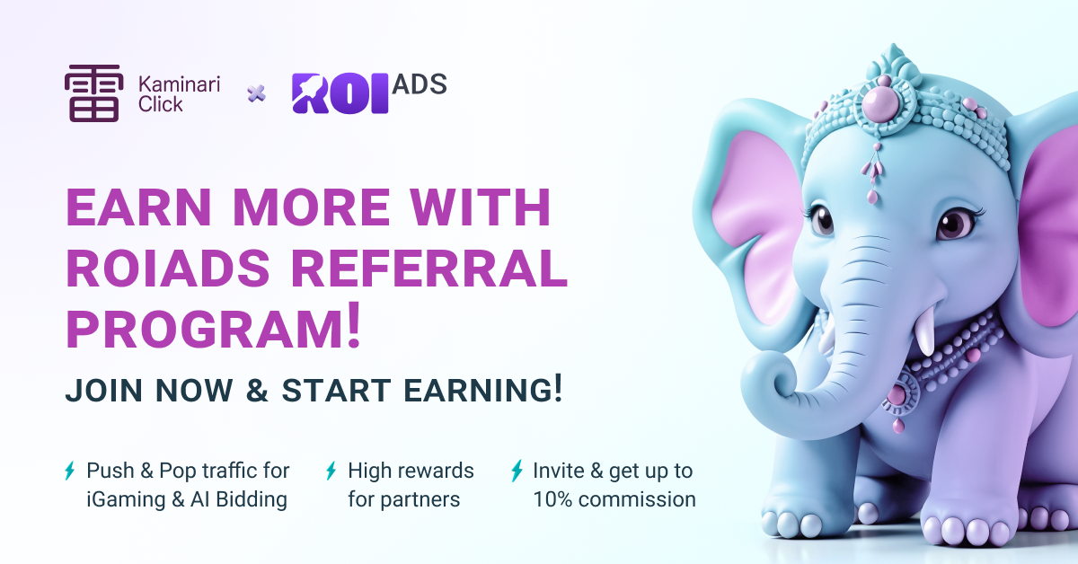 Exciting news! ROIads has launched a Referral Program, giving you the opportunity to earn 10% of your referral’s first deposit.